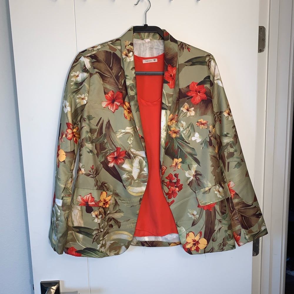 SHEIN print blazer size M